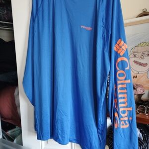 Men's Columbia PFG UPF 50 Terminal Tackle™ Heather Long Sleeve Shirt